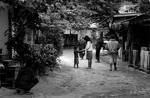 Tranquil street in Ban Xang Hai