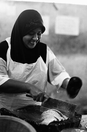 Woman cooking