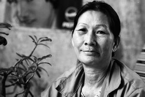 Listless-looking woman