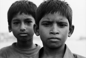 Two boys in Sadarghat