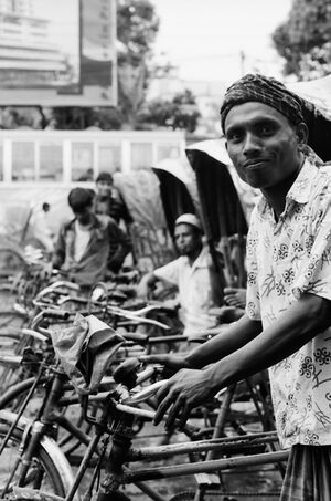 Troop of cycle rickshaw
