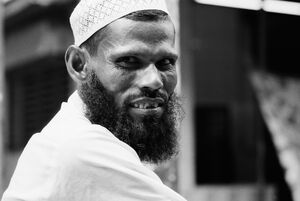 Man wearing Taqiyah adn fine beard