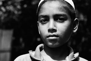 Boy with long eyelashes