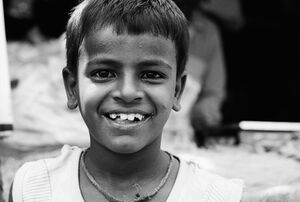 Brimful smile of boy