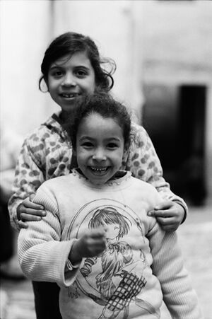 Girls laughing