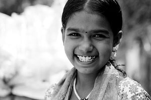 Girl smiling