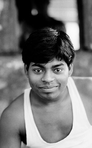 Man with big eyes