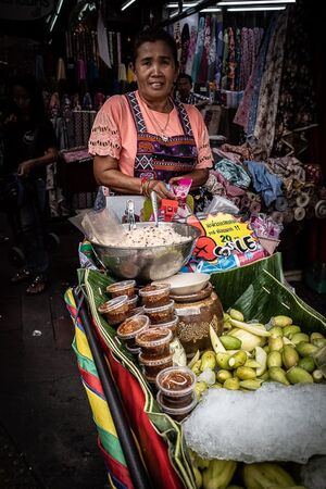 Female peddler in Sampeng Market
