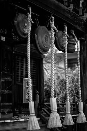 drums and ropes in a temple
