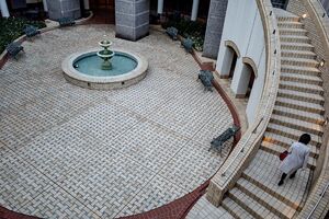 Stairs on the patio