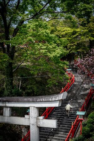 Otoko-zaka Staircase of Ashikaga Orihime Shrine