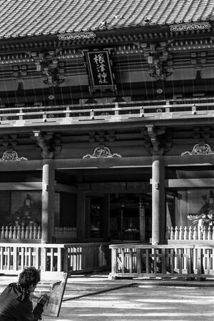 Canvas in front of gate
