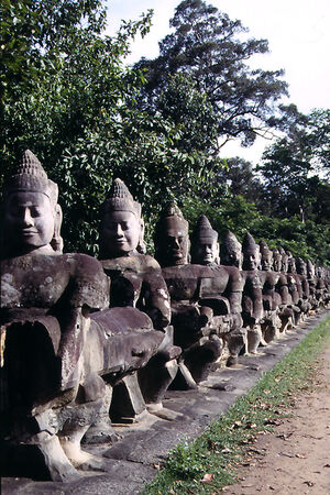 statues in Preah Khan