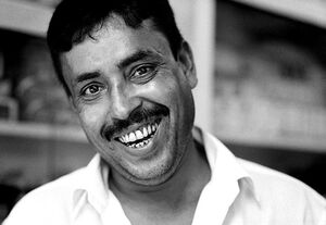 Man smiling showing teeth