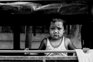 Boy Looking close to tears