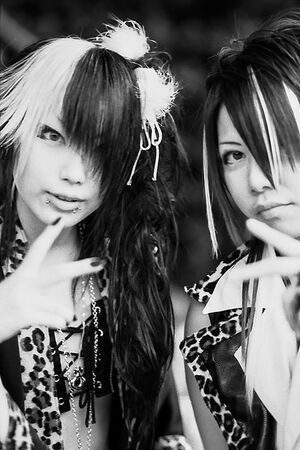 Two girls striking a pose