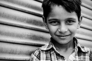 Wicked eye of boy