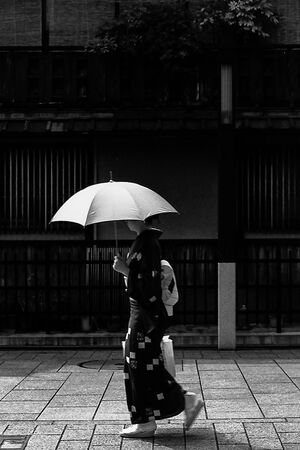Woman wearing Kimono