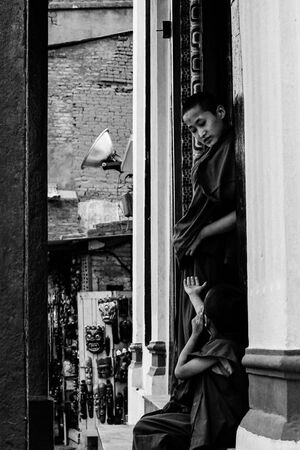 Two little monks