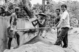 Men in construction site