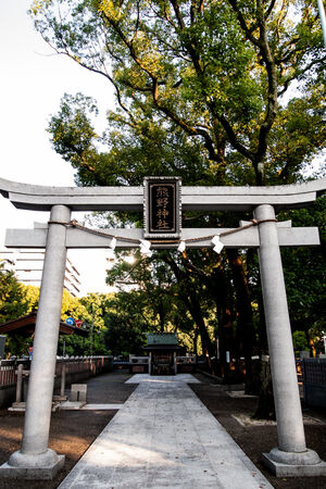 増上寺境内にある熊野神社の鳥居