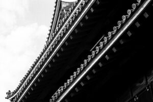 松江城の屋根