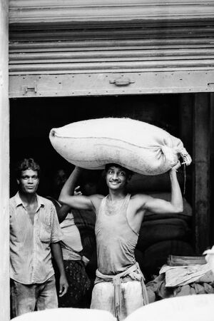 Man carrying burden