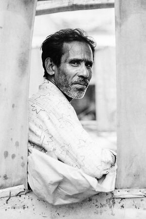 Genial rickshaw wallah