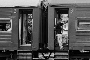 Man at platform