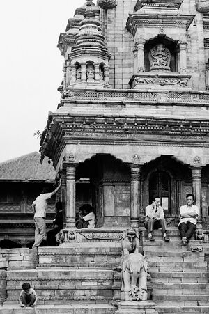 People in Vatsala Durga Temple