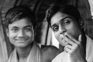 Two men on the rickshaw