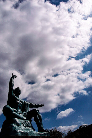 Peace Statue in Nagasaki