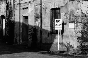 No entry sign