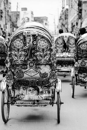 Decorative cycle rickshaws