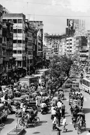 Traffic jam in Dhaka