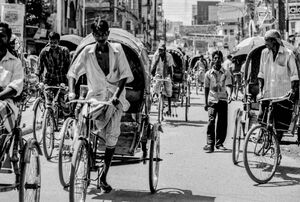 Clouds of cycle rickshaw