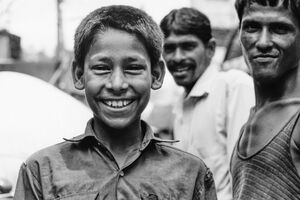 Boy with great big smile