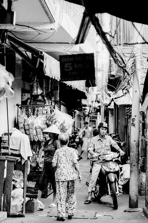 Motorbike running messy lane