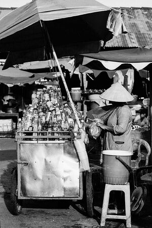 Stall selling beverage