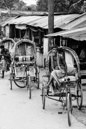 Rickshaw wallah waiting for customers