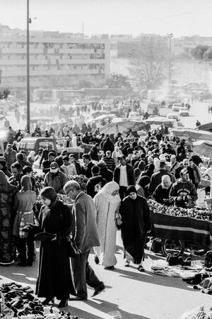 Busy street market