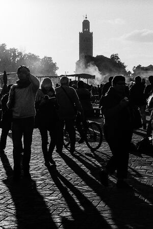 Silhouettes in Jemaa el-Fnaa
