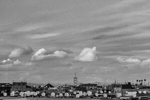 parabola antennas on roofs