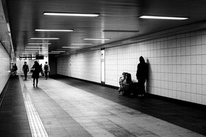 Pedestrian subway in Shinjuku