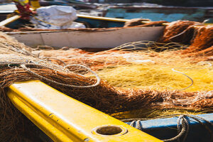 Fishing net on a boat