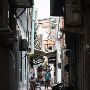 台南の細い路地