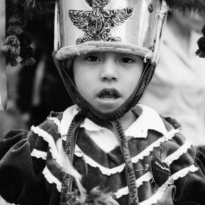 Boy wearing traditional costume