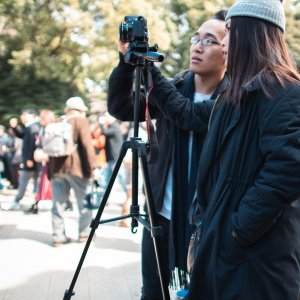 Woman taking a picture