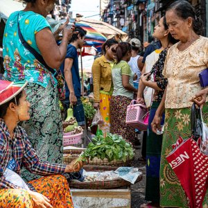 Women in street market