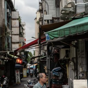 Man selling food on the street